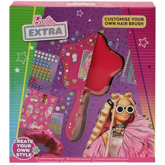 Barbie Extra Customise Your Own Hair Brush - Image 1